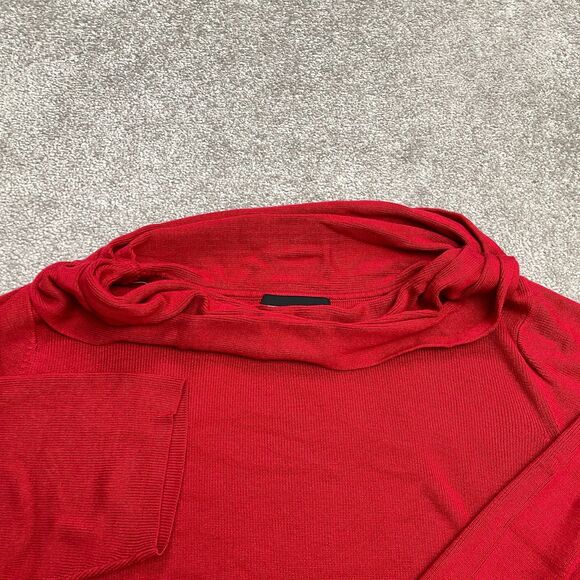 Requirements Acrylic Cowl Neck Pullover Sweater Womens Plus 2X Red Ribbed Knit - Picture 11 of 12